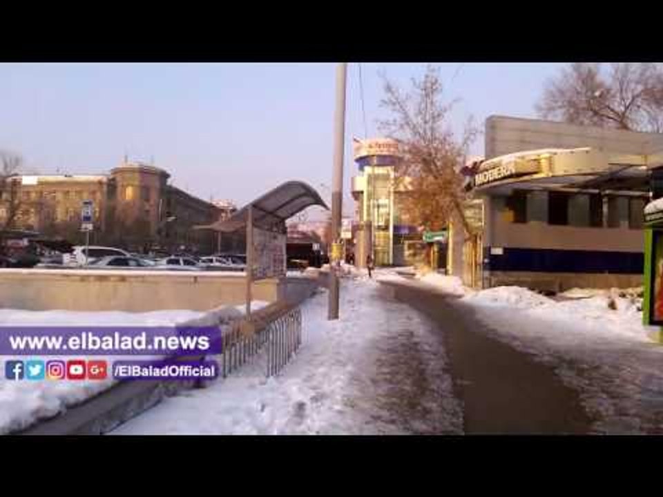 صدى البلد | رحلة إلى أرمينيا .. الثلوج تكسو الشوارع وتغطي أسقف المباني