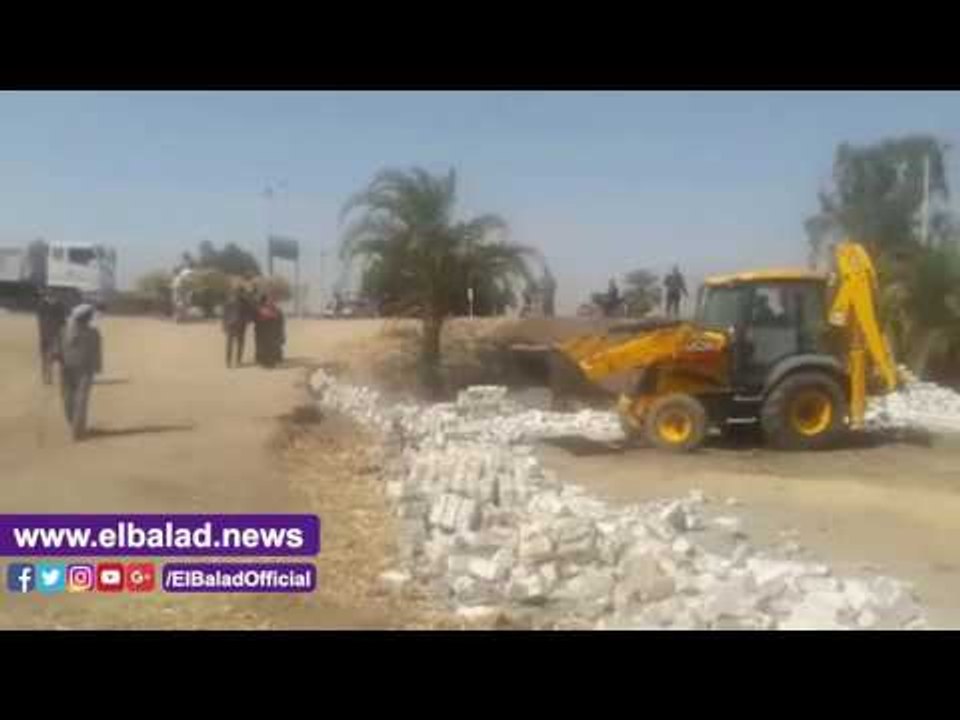 صدى البلد . ازالة 35 حالة تعدى على الاراضي الزر...