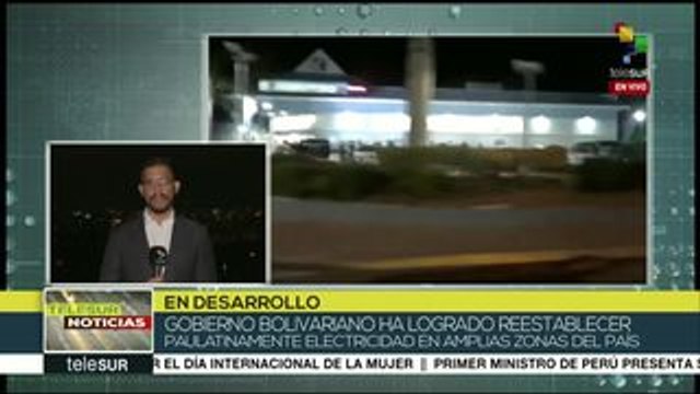 Restablecen paulatinamente el servicio eléctrico en Venezuela