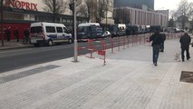Gilets jaunes : Les gendarmes mobiles dans le centre ville de Caen