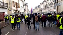 Situation tendue en fin de manifestation à Dijon 1/2