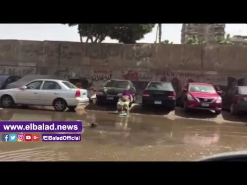 صدى البلد | غرق شوارع المهندسين بمياه الصرف الصحى