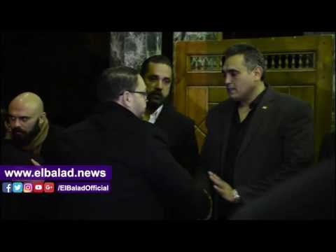 صدى البلد | أحمد رزق وفهمي وصيام في عزاء والد أمير كرارة