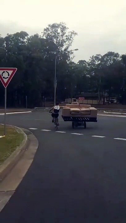 Transporting a Couch with Just Two Bikes