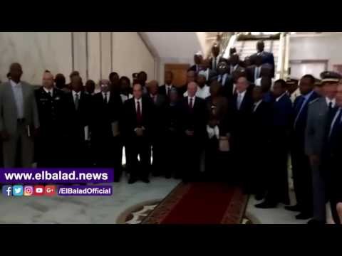 صدى البلد | «العصار» يلتقط صورة تذكارية مع السفراء الأفارقة