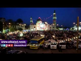 صدى البلد |المئات يتوافدون للسيدة نفيسة لحضور المولد