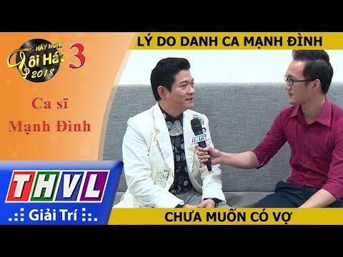 THVL | Danh ca Mạnh Đình chia sẻ chuyện phòng không, gối chiếc trước chương trình Hãy nghe tôi hát