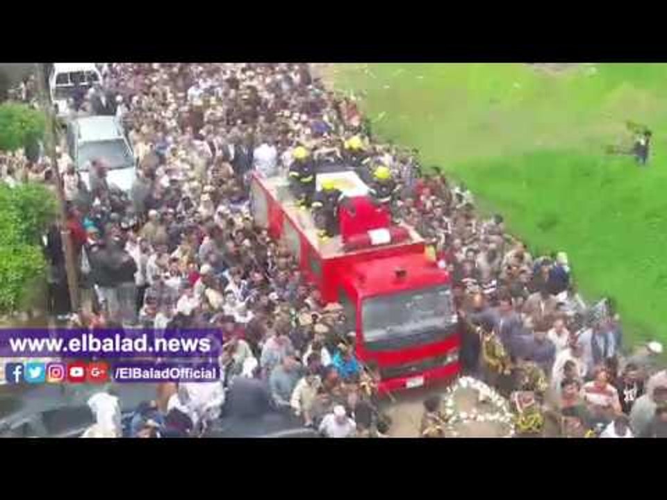 صدى البلد | محافظ الغربية ومساعد وزير الداخلية يقدمون واجب العزاء فى شهيد حادث انفجار طنطا