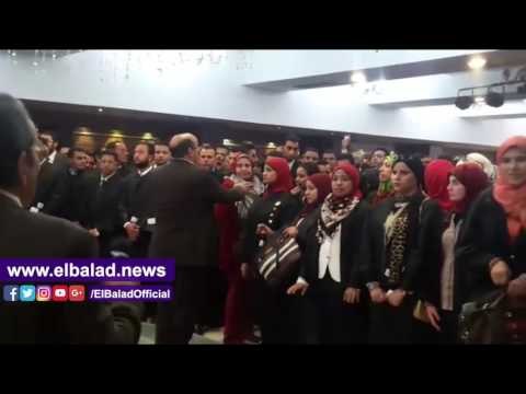 صدى البلد |المحامون الجدد يحلفون اليمين القانوني أمام سامح عاشور