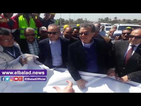 صدى البلد | وزير النقل يتفقد أعمال كوبري جرجا في سوهاج