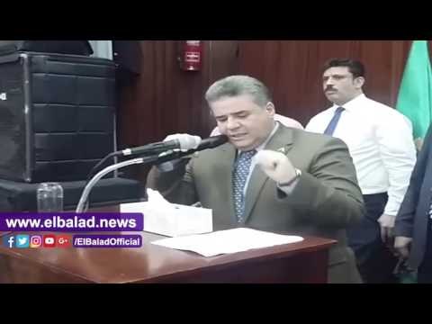 صدى البلد | رئيس جامعة بنها يبكى خلال حفل تكريم أمهات الشهداء