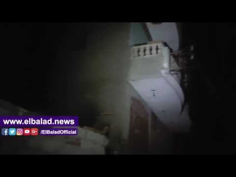 صدى البلد | ننشرالمشاهد الأولى لحرق منزل المتهم باغتصاب طفلة«البامبرز»