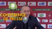 Conférence de presse Stade Brestois 29 - Valenciennes FC (2-5) : Jean-Marc FURLAN (BREST) - Réginald RAY (VAFC) - 2018/2019