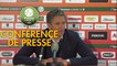 Conférence de presse RC Lens - AJ Auxerre (2-0) : Philippe  MONTANIER (RCL) - Pablo  CORREA (AJA) - 2018/2019