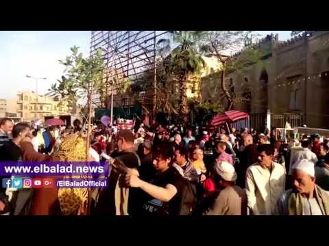 صدى البلد | الانتهاء من تجهيز المنصة الرئيسية لحفل ختام مولد السيدة زينب