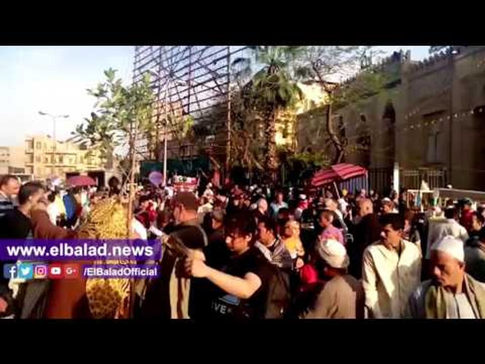 صدى البلد | الانتهاء من تجهيز المنصة الرئيسية لحفل ختام مولد السيدة زينب