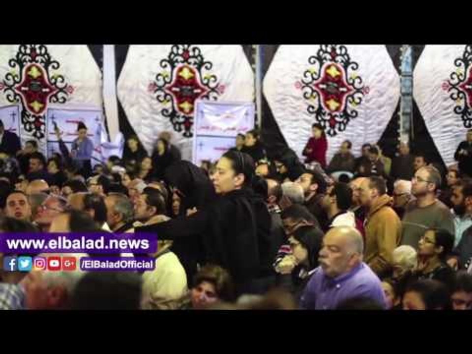 صدى البلد | انتهاء مراسم تشييع جثامين شهداء كنيسة ماري جرجس ودفنهم بموقع التفجير