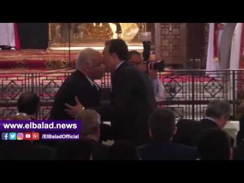 صدى البلد | محلب والعصار والنمنم ونبيلة مكرم في الكاتدرائية للتهنئة بعيد القيامة