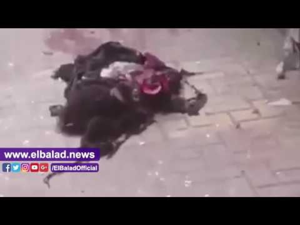 صدى البلد | شاهد اللحظات الأولى لانفجار الكنيسة المرقسية بالإسكندرية