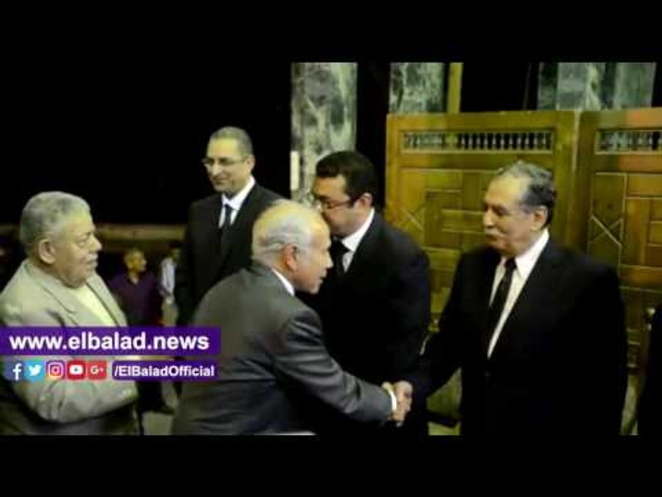 صدى البلد | صلاح دياب وعماد أبو غازي يشاركان العزاء في الناقد الكبير سمير فريد