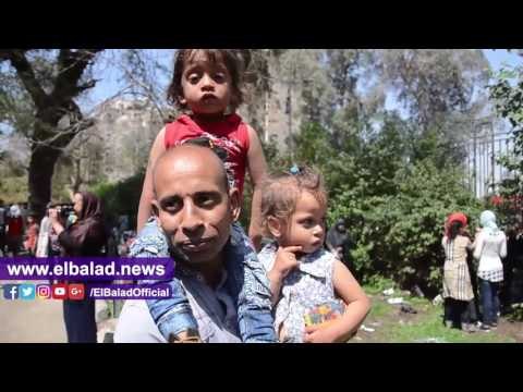 صدى البلد | مواطنون فى حديقة الحيوان : « شم النسيم بيجمعنا .. واللمة تحلى »
