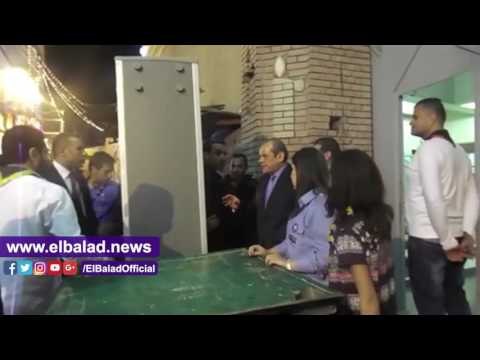 صدى البلد | مساعد وزير الداخلية يخضع للتفتيش اثناء مروره على كنائس المنصورة