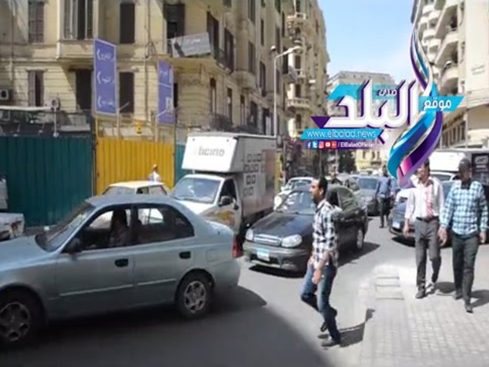 صدى البلد | زحام شديد بشارع 26 يوليو لاجراء أعمال حفر الخط ال3 للمترو