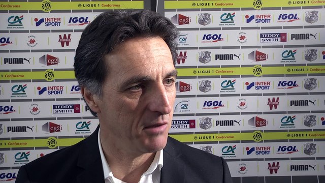 Après le match Amiens SC - Nîmes, Christophe Pélissier