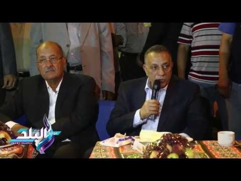 صدى البلد | محافظ الجيزة يشارك العاملين بهيئة النظافة حفل إفطار جماعي