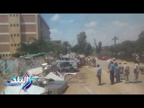 صدى البلد | إزالة 3227 متر تعديات علي أملاك الدولة بالمنوفية