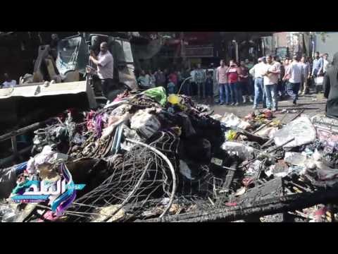 صدى البلد | الحماية المدنية تسيطر على حريق إمبابة..والخسائر بالملايين