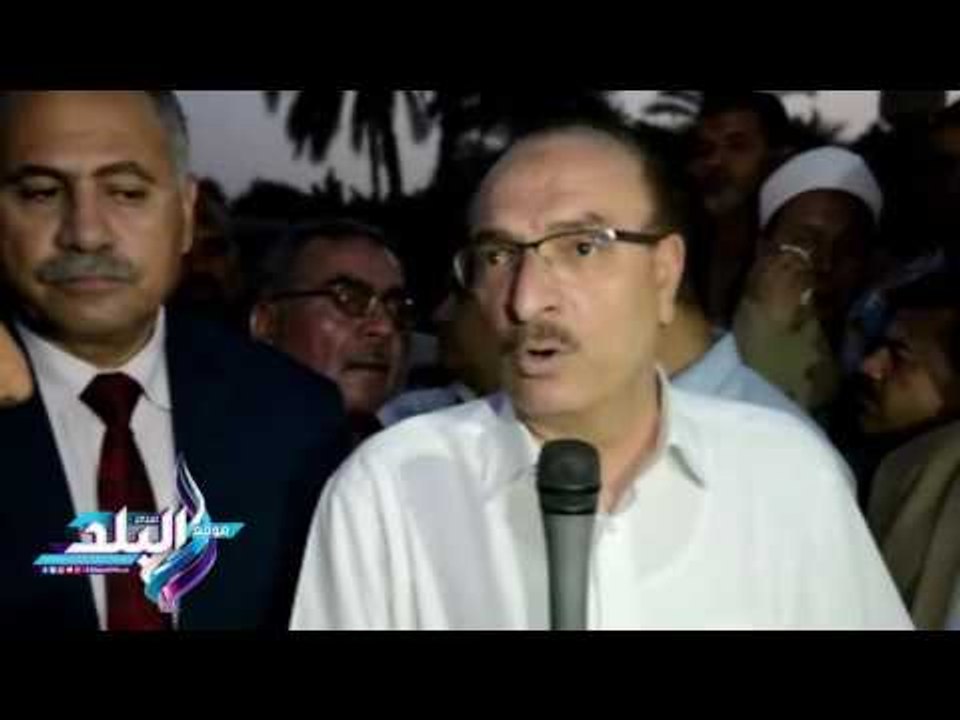 صدى البلد | محافظ بني سويف يتفقد موقع خروج قطارعن القضبان ويطمئن على المصابين