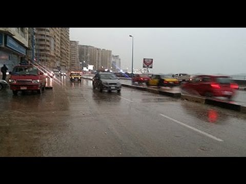 صباح البلد - امطار غزيرة بالمحافظة وتمت السيطرة على أماكن تجمعات مياه الأمطار