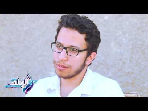 صدى البلد |طالب كلية العلوم يرسم لوحاته بالدوكو