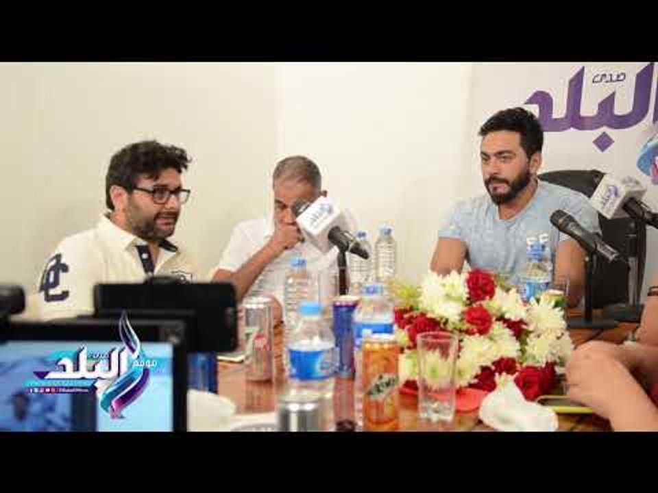 صدى البلد | تامر حسني يكشف بندوة "صدى البلد" عن سبب حماسه لفيلم "تصبح على خير"