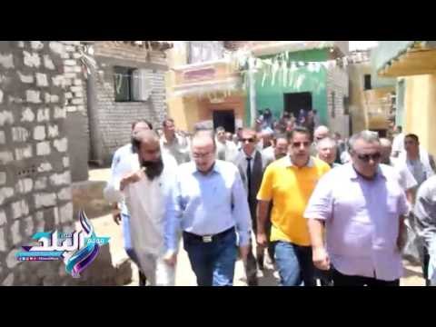 صدى البلد | محافظ بني سويف يتفقد موقف سيارات العبور