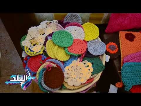 صدى البلد | سحر الكروشيه .. يتألق بجمال ألوانه داخل سوق الفسطاط