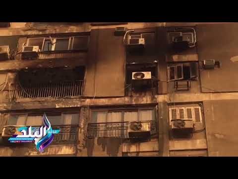 صدى البلد | الحماية المدنية تنقذ سيدة وحفيدتها من حريق عقار بعمارة الاسواق الحرة