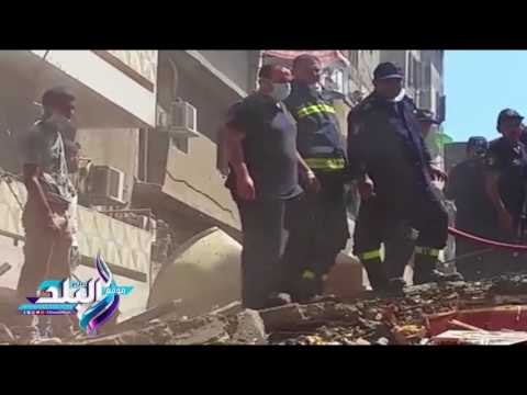 صدى البلد | انتشال جثة شخص اخر فى حادث انهيار عقار بالمنصورة