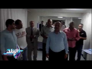 صدى البلد |السكرتير العام لمحافظة بني سويف يتفقد موقع الحادث والمصابين بالمستشفى العام