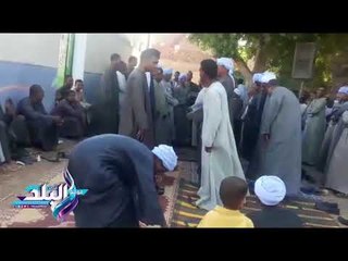 صدى البلد | موكب للدراويش والصوفين على مقابر الاهالى بالاقصر فى العيد