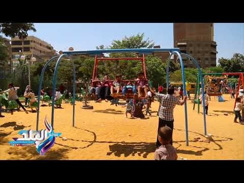 صدى البلد | إقبال كبير على حديقة الفسطاط في ثالث أيام العيد