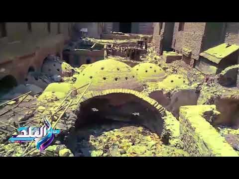 صدى البلد |حمامات أثرية بشارع الغورية تتحول لمقالب قمامة ومخازن