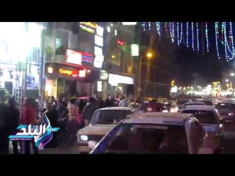 صدى البلد | الشيف حسن يربك حركة المرور فى أكبر شوارع الفيوم