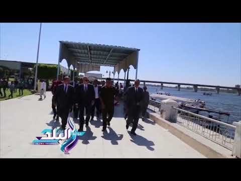 صدى البلد | جولة تفقدية لمحافظ قنا على كورنيش النيل