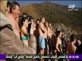 صباح البلد - شاهد أغرب شيء قد يفعله الإنسان في مياه مُجمدة