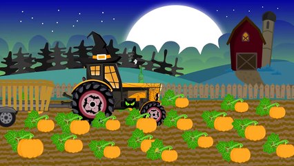 Tractor Halloween For Kids | Farm Work Pumpkin | Traktore For Children | fairy Tale for children LordTractor
