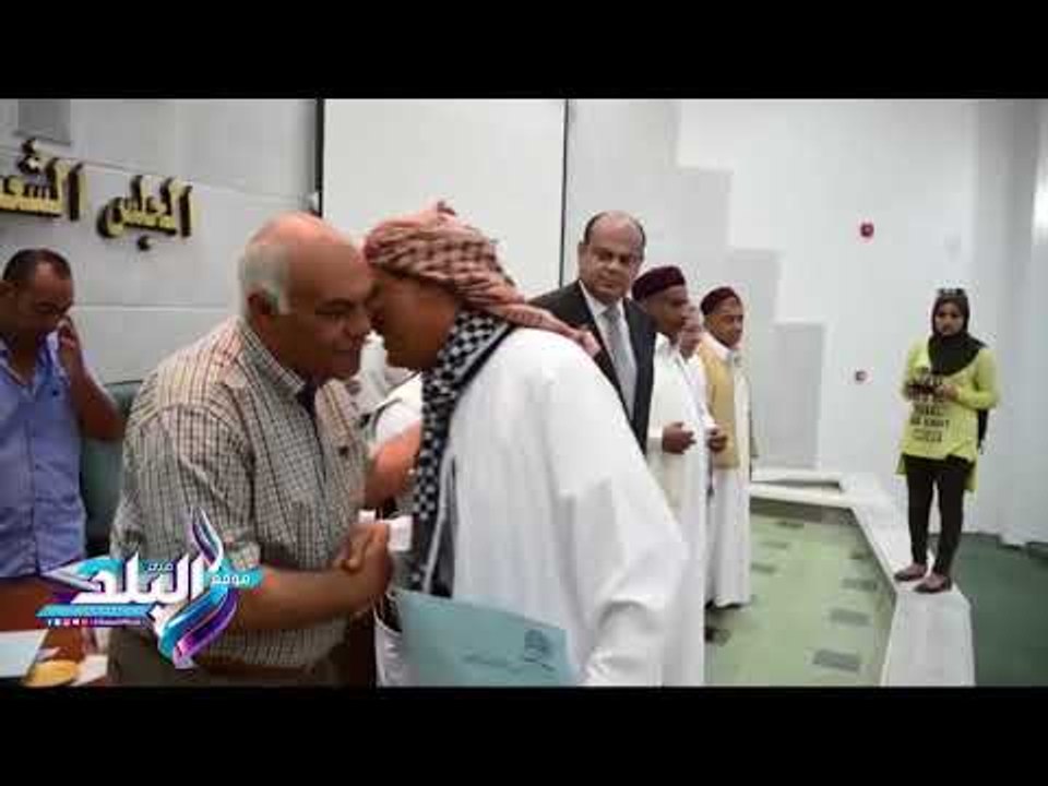 صدى البلد | برقية تأييد من عمد مطروح في احتفالات المحافظة بعيدها القومي