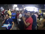 صدى البلد |  إحتفالات وهتافات بشارع فيصل فرحا بفوز المنتخب وتأهله لكأس العالم