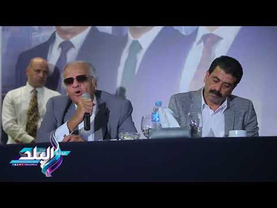 صدى البلد |  ممدوح عباس أول الحضور لمؤتمر أحمد سليمان